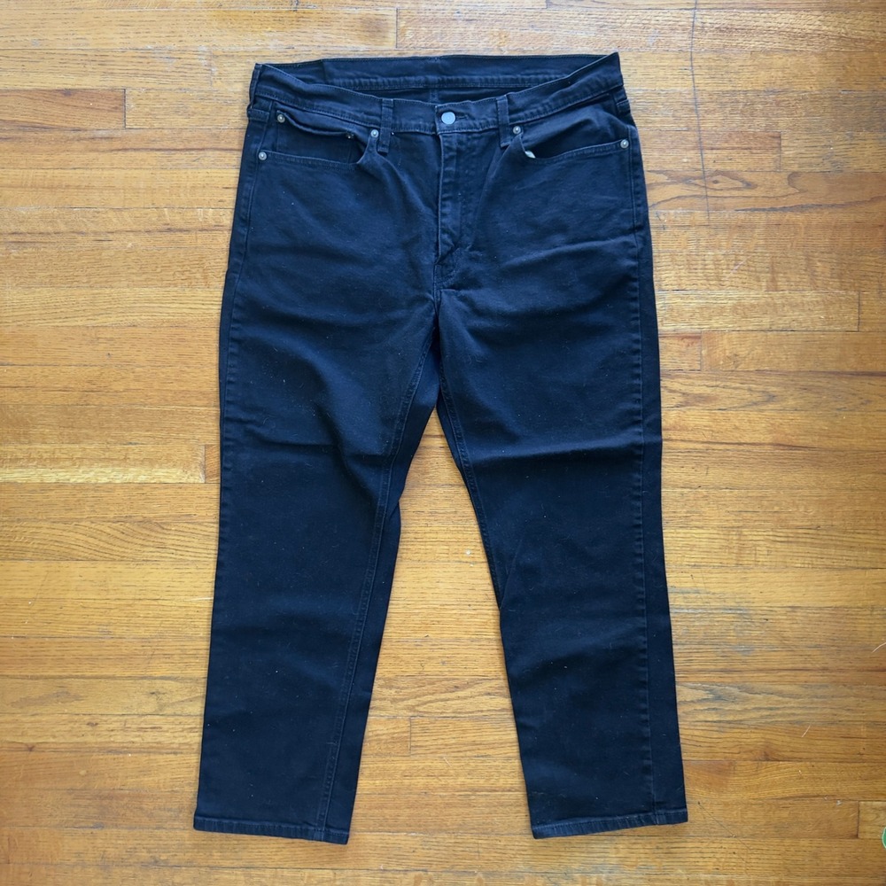 Levi‎ Strauss Co 541 Athletic Fit Black Denim Jeans Mens W36 L30